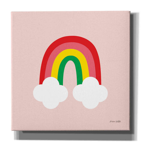 Image of 'Bright Rainbow II' by Ann Kelle Designs, Canvas Wall Art,12x12x1.1x0,18x18x1.1x0,26x26x1.74x0,37x37x1.74x0