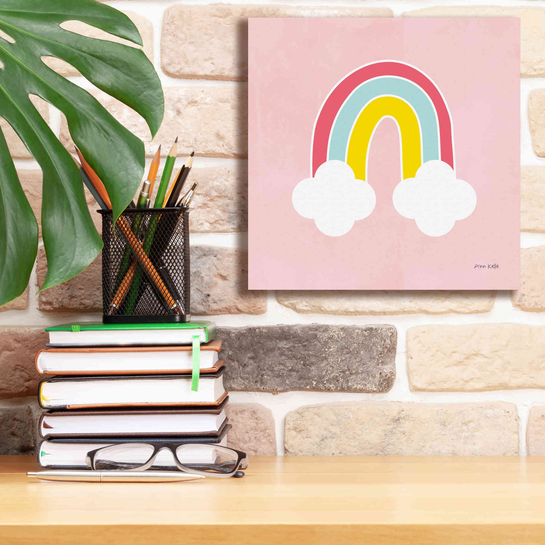 'His Rainbow' by Ann Kelle Designs, Canvas Wall Art,12 x 12