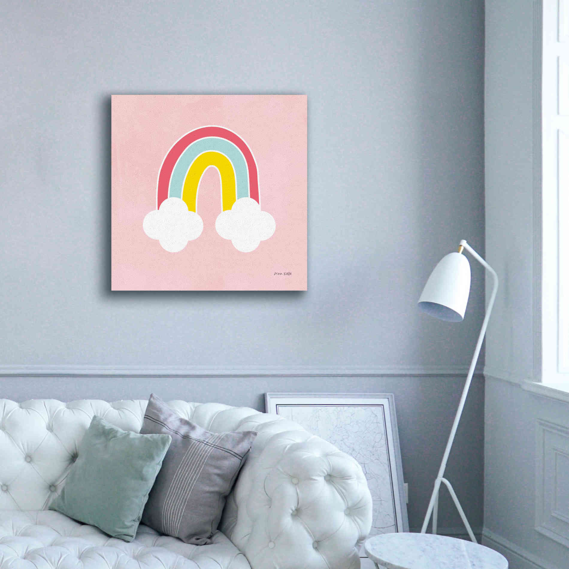'His Rainbow' by Ann Kelle Designs, Canvas Wall Art,37 x 37