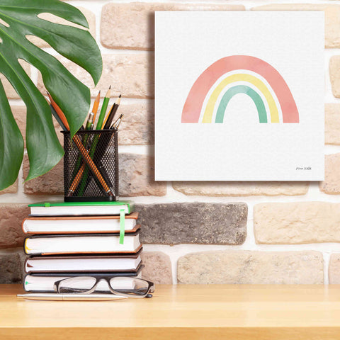 Image of 'Pastel Rainbow I' by Ann Kelle Designs, Canvas Wall Art,12 x 12