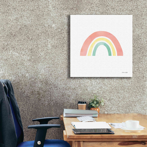 Image of 'Pastel Rainbow I' by Ann Kelle Designs, Canvas Wall Art,26 x 26