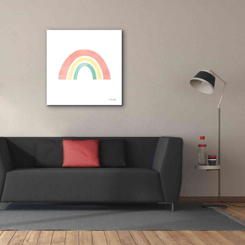 Image of 'Pastel Rainbow I' by Ann Kelle Designs, Canvas Wall Art,37 x 37