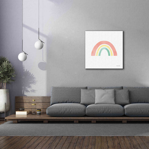 Image of 'Pastel Rainbow I' by Ann Kelle Designs, Canvas Wall Art,37 x 37