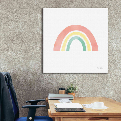 Image of 'Pastel Rainbow I' by Ann Kelle Designs, Canvas Wall Art,37 x 37