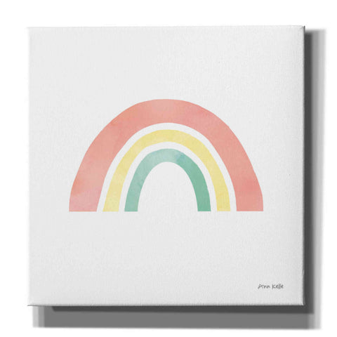 Image of 'Pastel Rainbow I' by Ann Kelle Designs, Canvas Wall Art,12x12x1.1x0,18x18x1.1x0,26x26x1.74x0,37x37x1.74x0