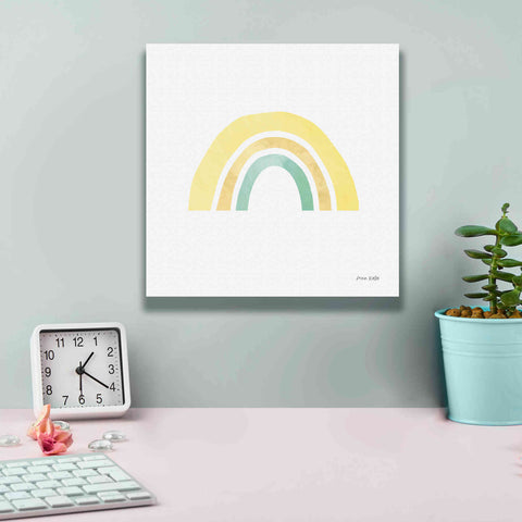 Image of 'Pastel Rainbow II' by Ann Kelle Designs, Canvas Wall Art,12 x 12