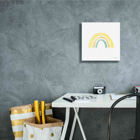 Image of 'Pastel Rainbow II' by Ann Kelle Designs, Canvas Wall Art,12 x 12