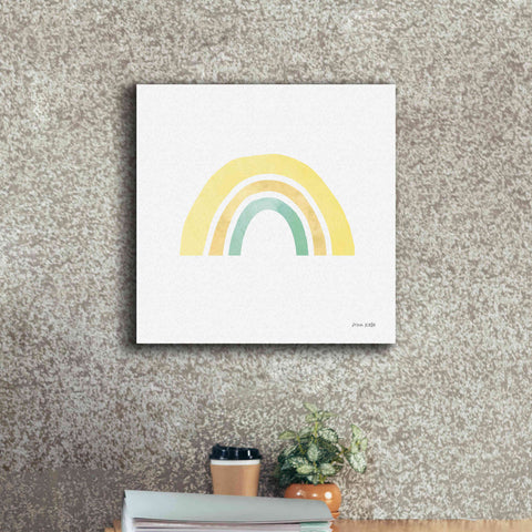 Image of 'Pastel Rainbow II' by Ann Kelle Designs, Canvas Wall Art,18 x 18