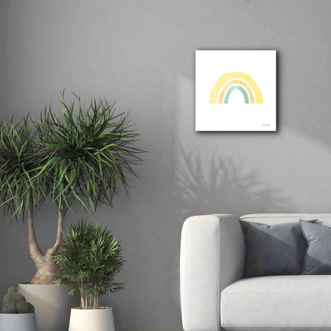 Image of 'Pastel Rainbow II' by Ann Kelle Designs, Canvas Wall Art,18 x 18