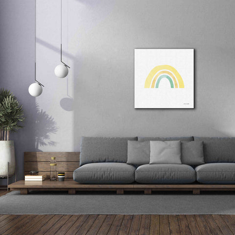 Image of 'Pastel Rainbow II' by Ann Kelle Designs, Canvas Wall Art,37 x 37