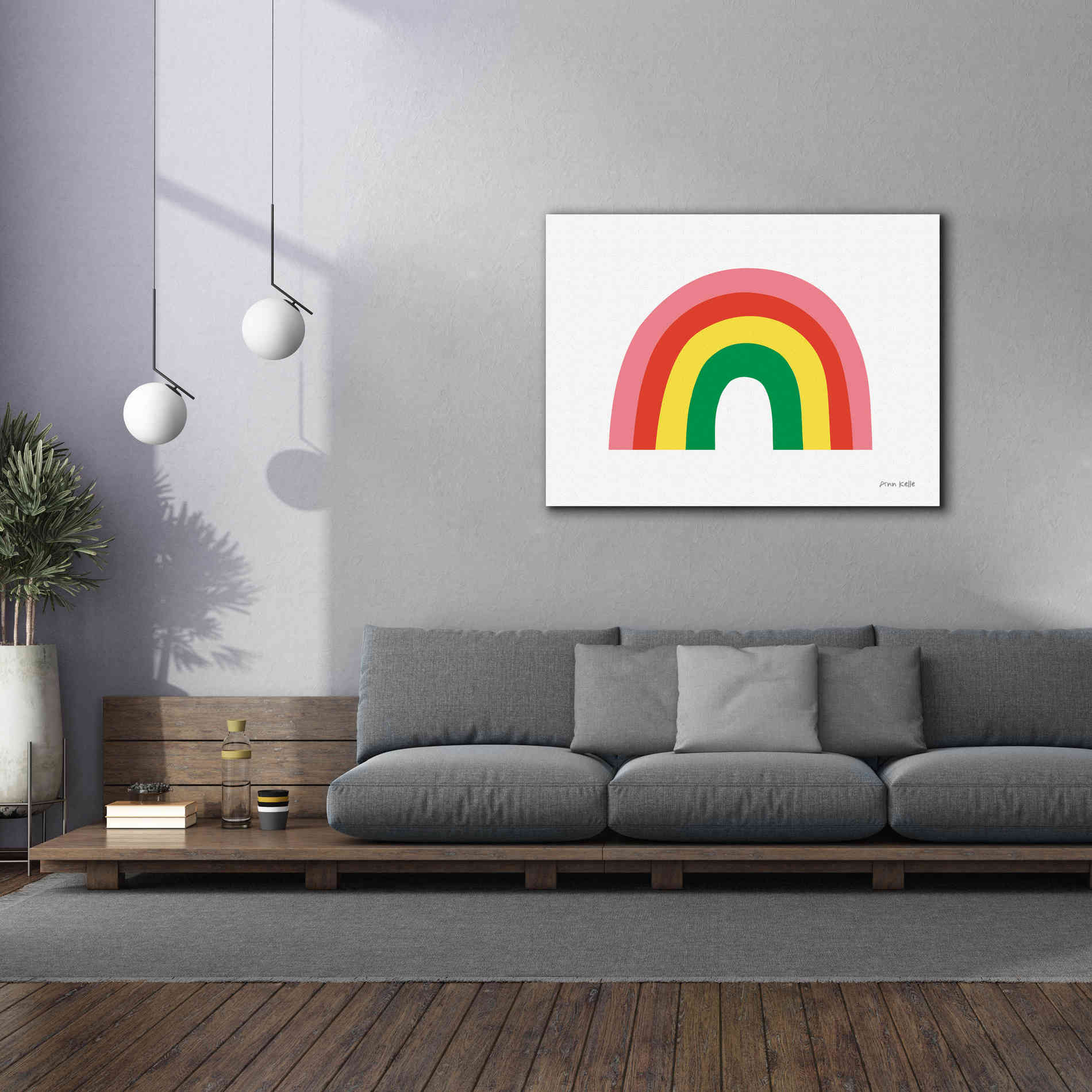 'Rainbow I' by Ann Kelle Designs, Canvas Wall Art,54 x 40