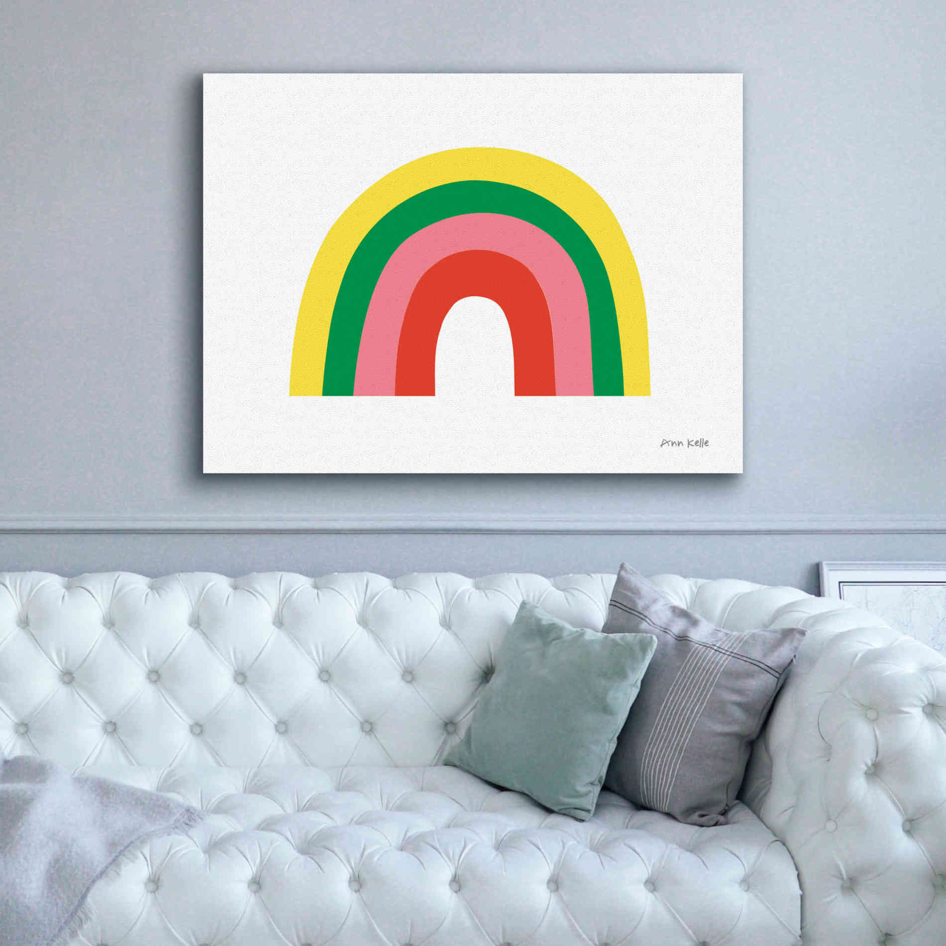 'Rainbow II' by Ann Kelle Designs, Canvas Wall Art,54 x 40