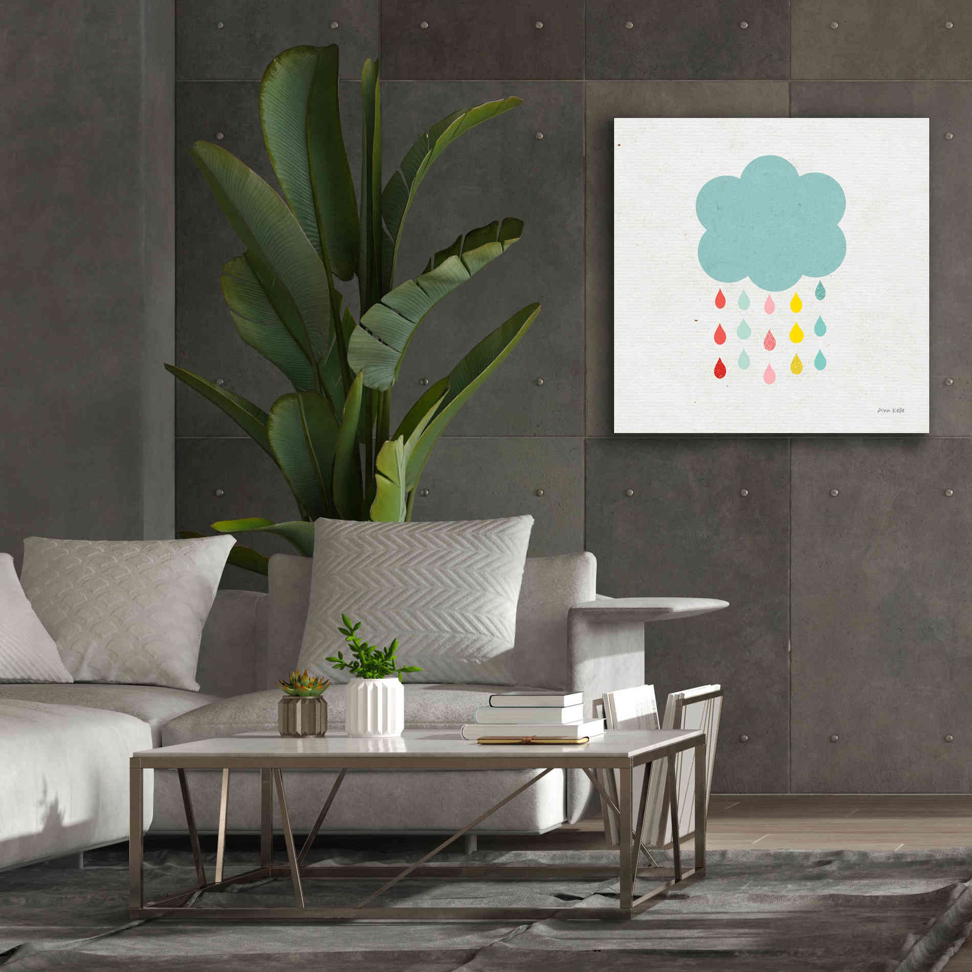 'Cloud I' by Ann Kelle Designs, Canvas Wall Art,37 x 37