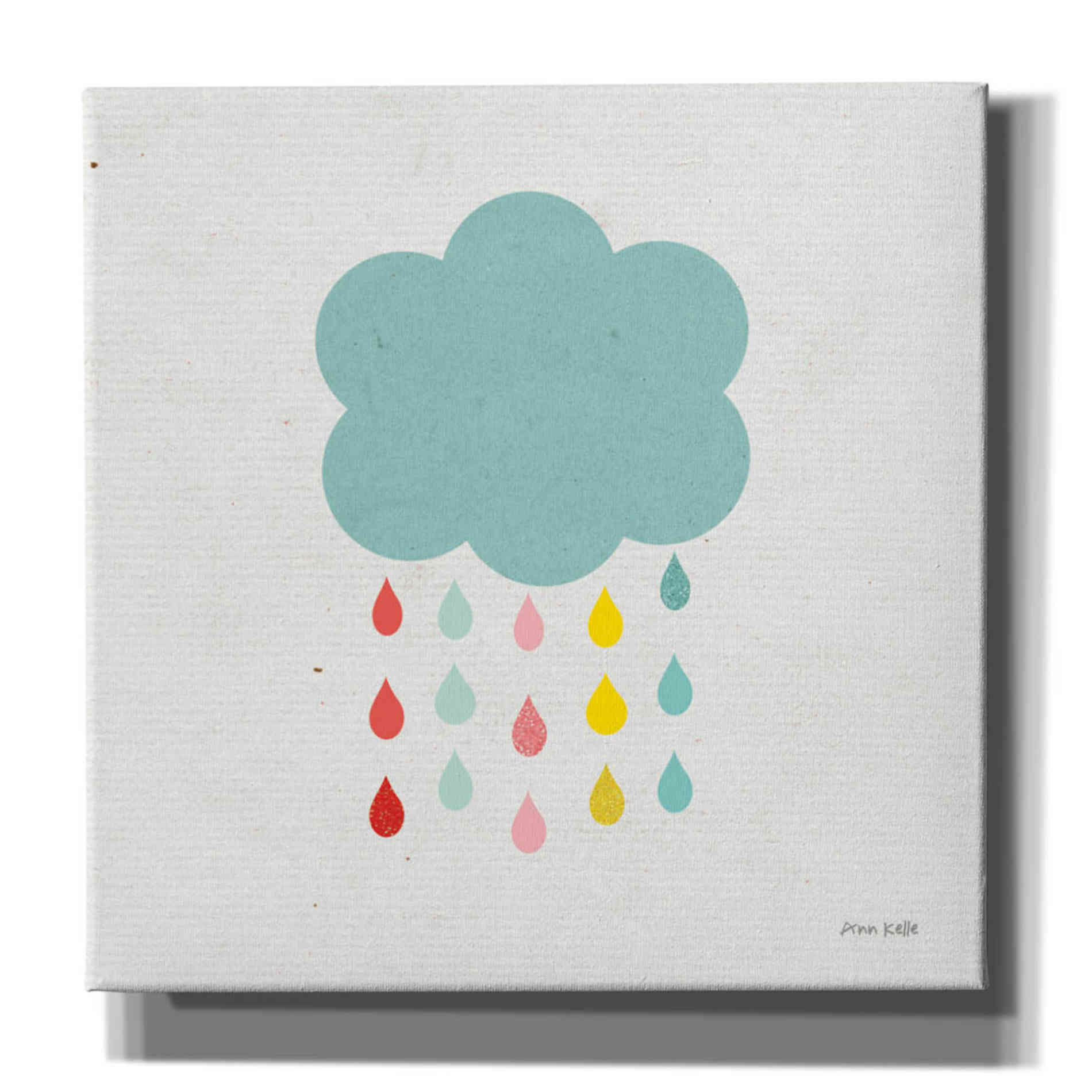 'Cloud I' by Ann Kelle Designs, Canvas Wall Art,12x12x1.1x0,18x18x1.1x0,26x26x1.74x0,37x37x1.74x0