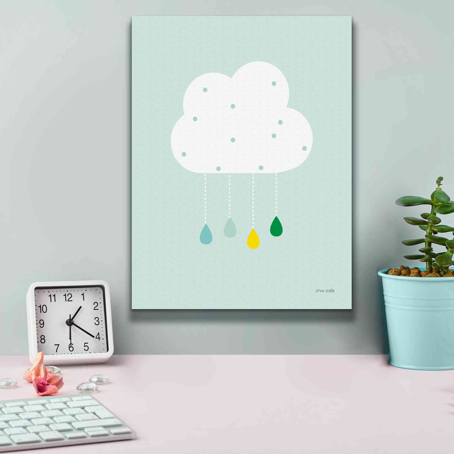 'Cloud II' by Ann Kelle Designs, Canvas Wall Art,12 x 16