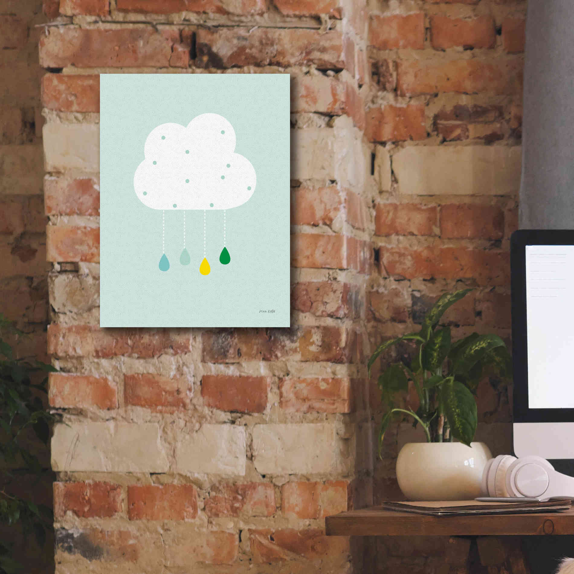 'Cloud II' by Ann Kelle Designs, Canvas Wall Art,12 x 16