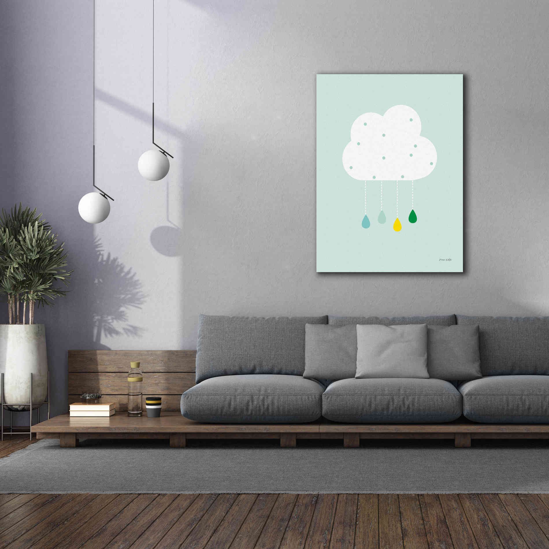 'Cloud II' by Ann Kelle Designs, Canvas Wall Art,40 x 54