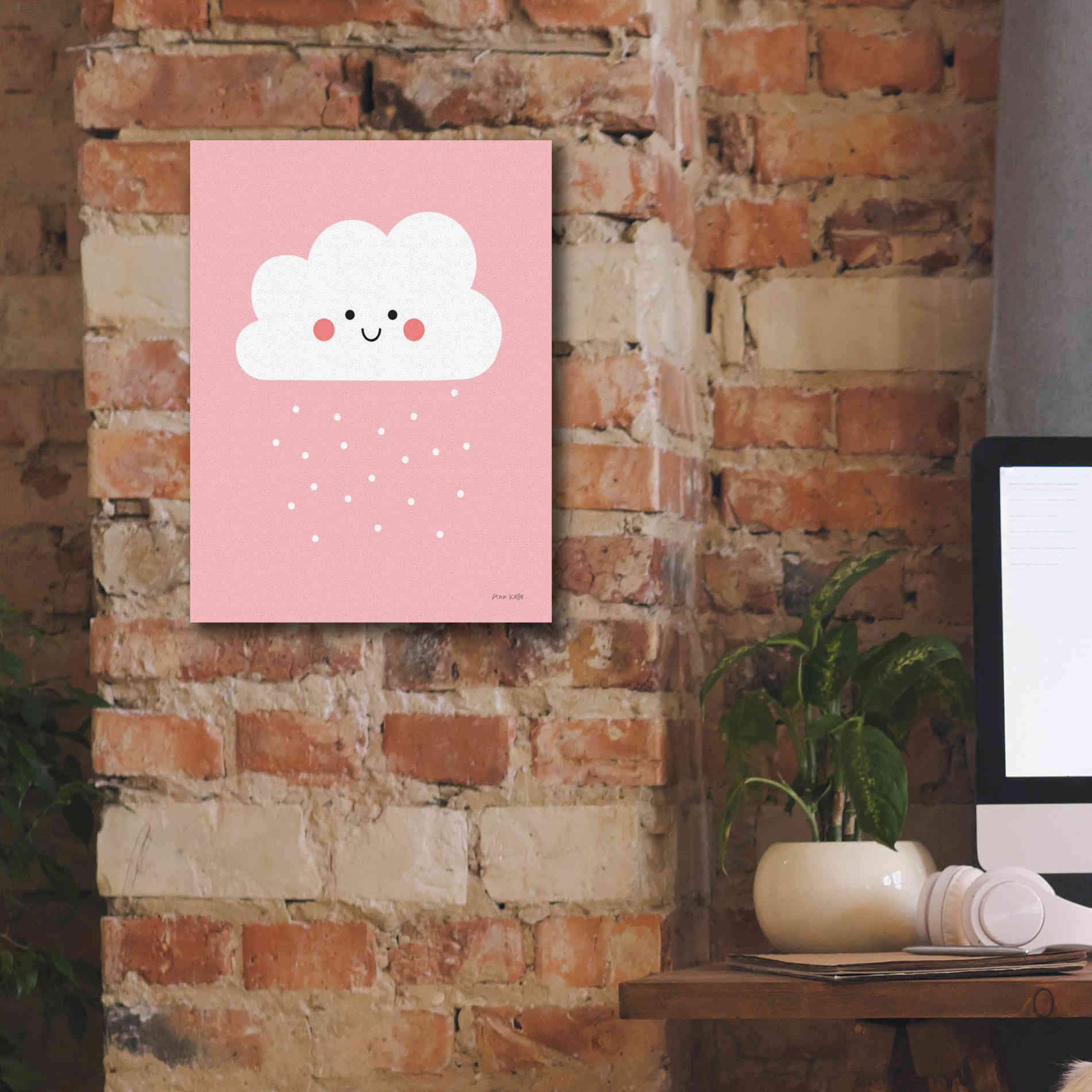 'Happy Cloud I' by Ann Kelle Designs, Canvas Wall Art,12 x 16