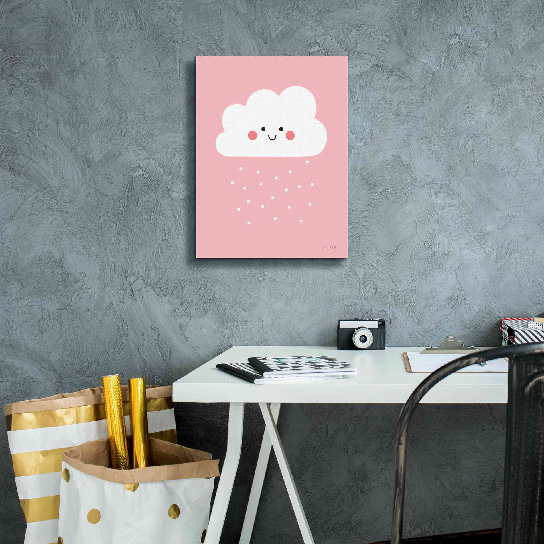 'Happy Cloud I' by Ann Kelle Designs, Canvas Wall Art,12 x 16