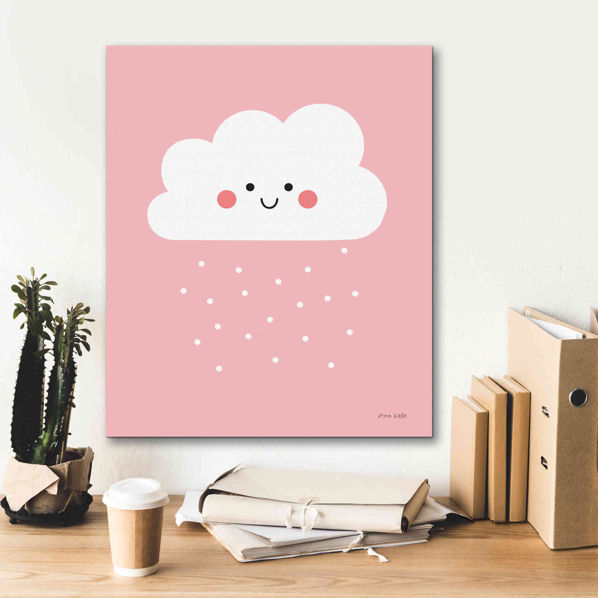 'Happy Cloud I' by Ann Kelle Designs, Canvas Wall Art,20 x 24