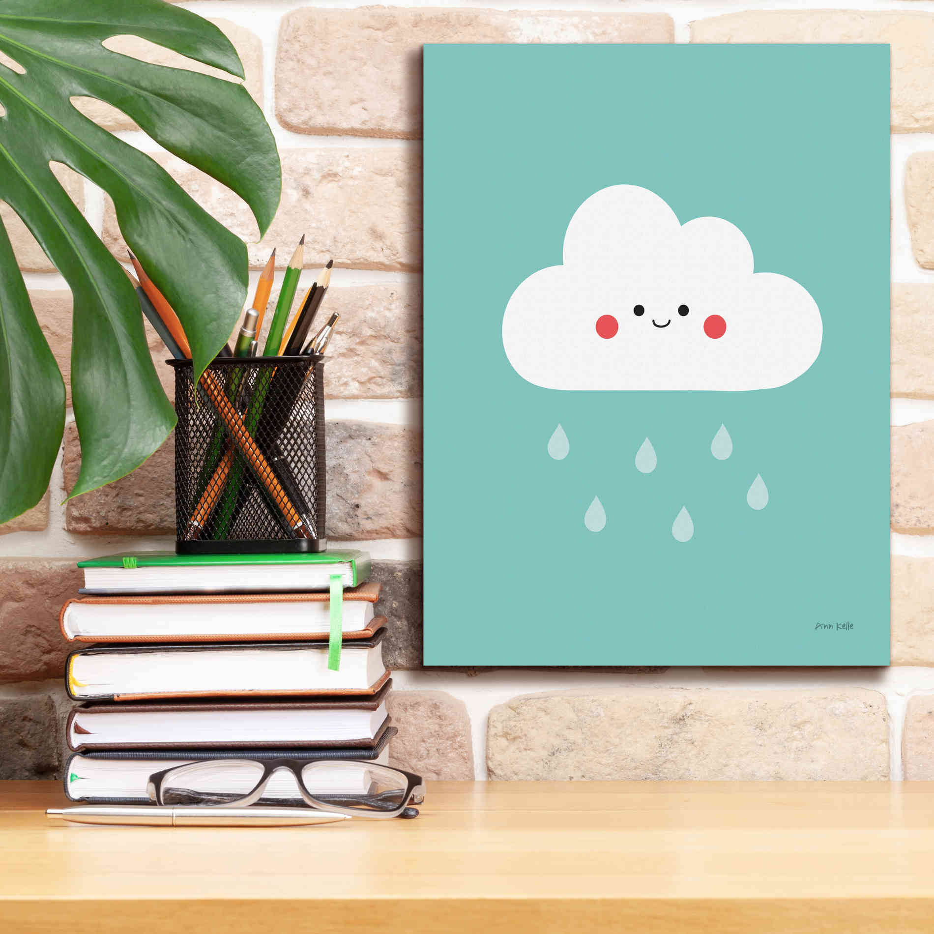 'Happy Cloud II' by Ann Kelle Designs, Canvas Wall Art,12 x 16