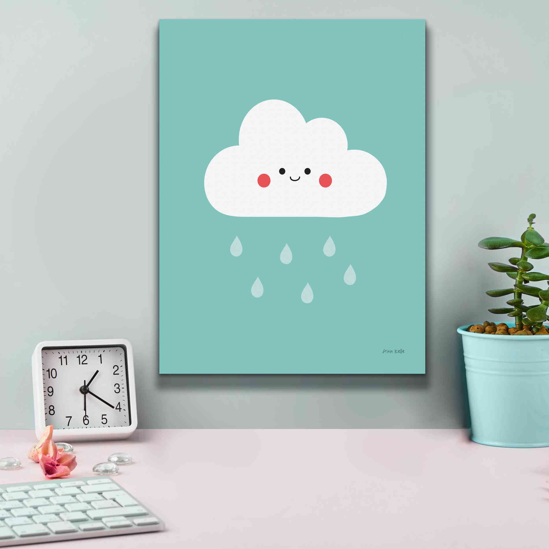 'Happy Cloud II' by Ann Kelle Designs, Canvas Wall Art,12 x 16