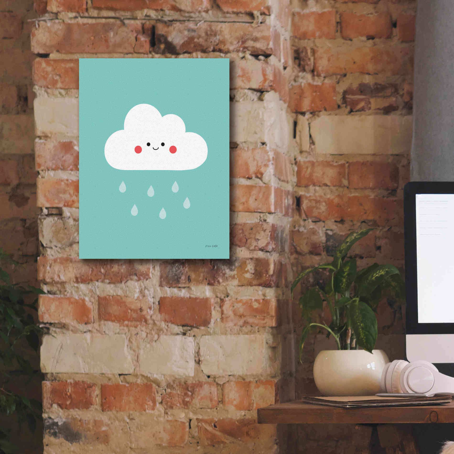 'Happy Cloud II' by Ann Kelle Designs, Canvas Wall Art,12 x 16