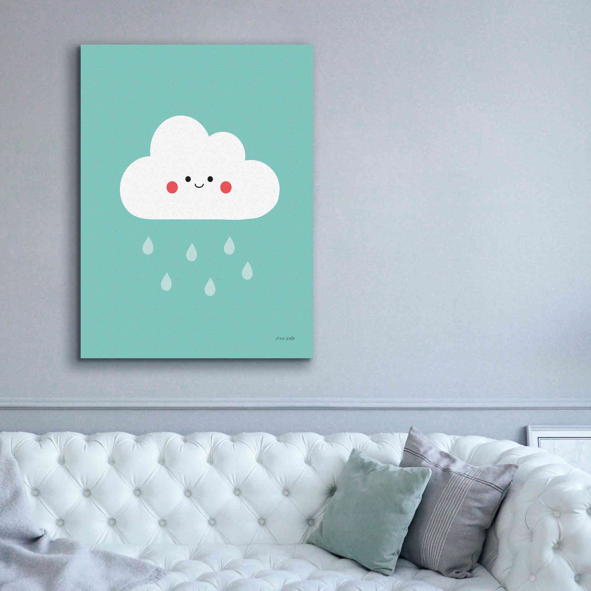 'Happy Cloud II' by Ann Kelle Designs, Canvas Wall Art,40 x 54