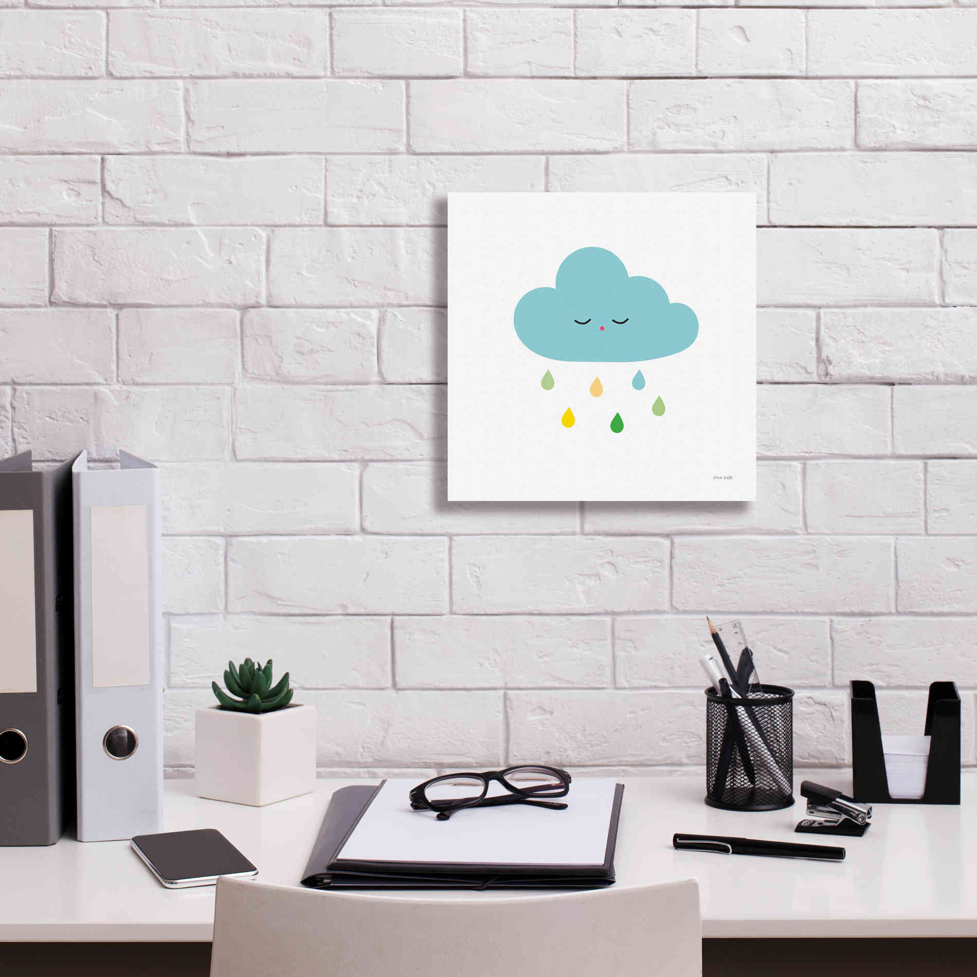 'Sleepy Cloud I' by Ann Kelle Designs, Canvas Wall Art,12 x 12