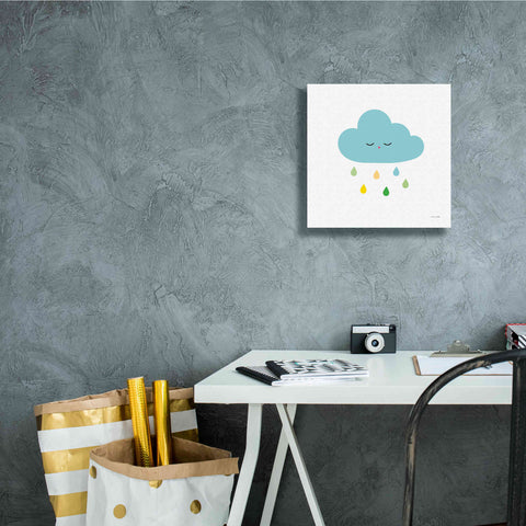 Image of 'Sleepy Cloud I' by Ann Kelle Designs, Canvas Wall Art,12 x 12