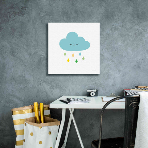 Image of 'Sleepy Cloud I' by Ann Kelle Designs, Canvas Wall Art,18 x 18