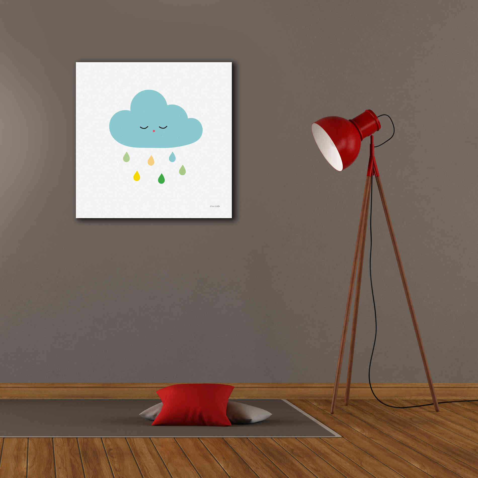 'Sleepy Cloud I' by Ann Kelle Designs, Canvas Wall Art,26 x 26