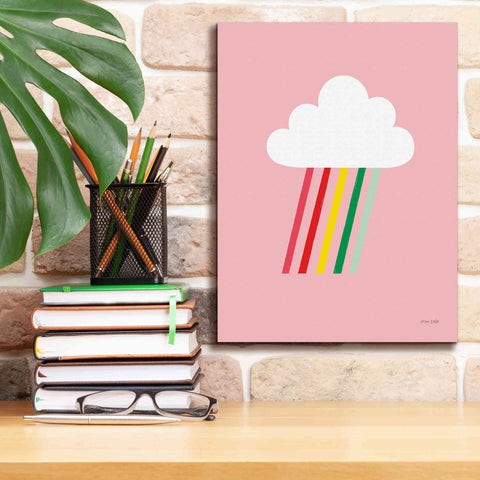 Image of 'Rainbow Rays I' by Ann Kelle Designs, Canvas Wall Art,12 x 16