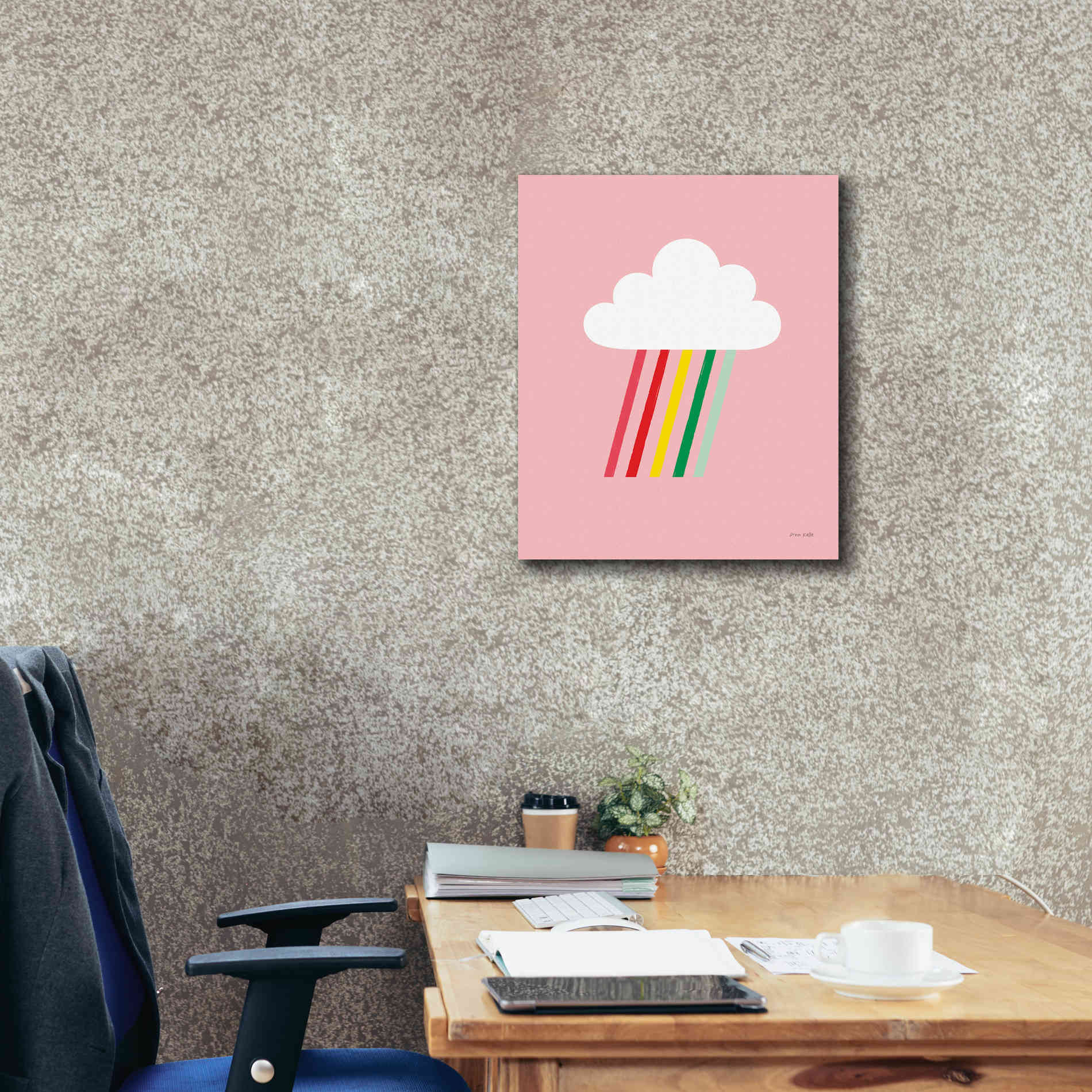 'Rainbow Rays I' by Ann Kelle Designs, Canvas Wall Art,20 x 24