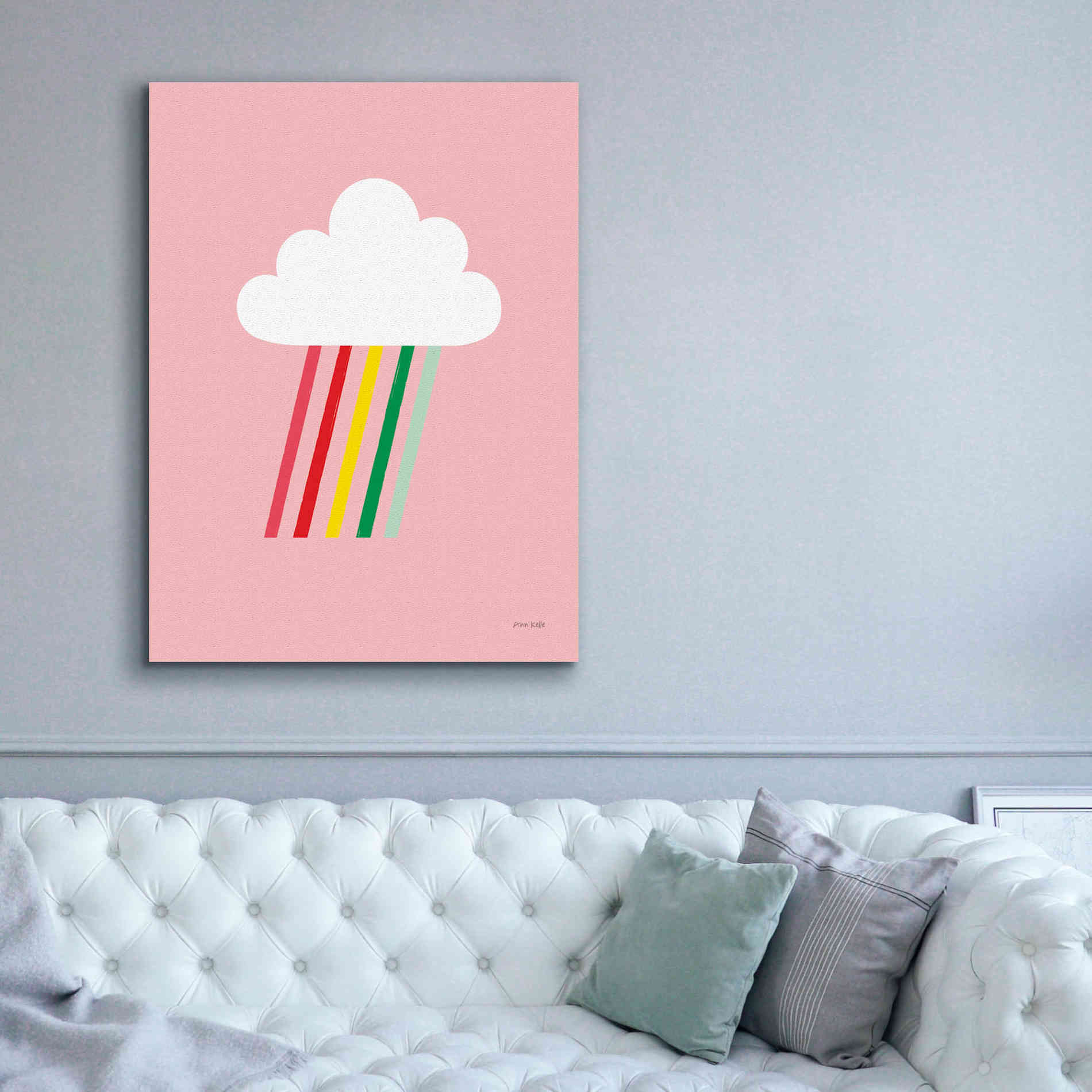 'Rainbow Rays I' by Ann Kelle Designs, Canvas Wall Art,40 x 54