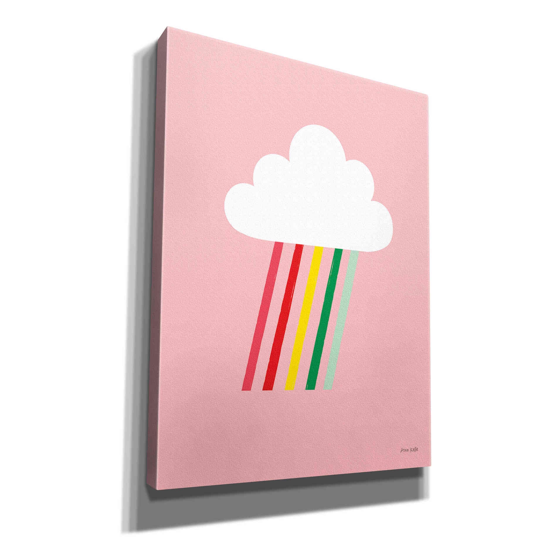 'Rainbow Rays I' by Ann Kelle Designs, Canvas Wall Art,12x16x1.1x0,20x24x1.1x0,26x30x1.74x0,40x54x1.74x0