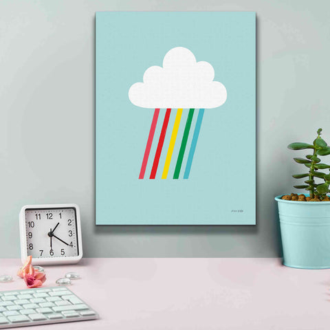 Image of 'Rainbow Rays II' by Ann Kelle Designs, Canvas Wall Art,12 x 16