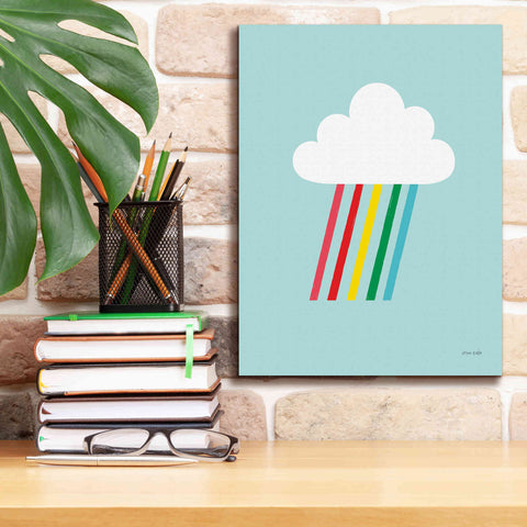 Image of 'Rainbow Rays II' by Ann Kelle Designs, Canvas Wall Art,12 x 16