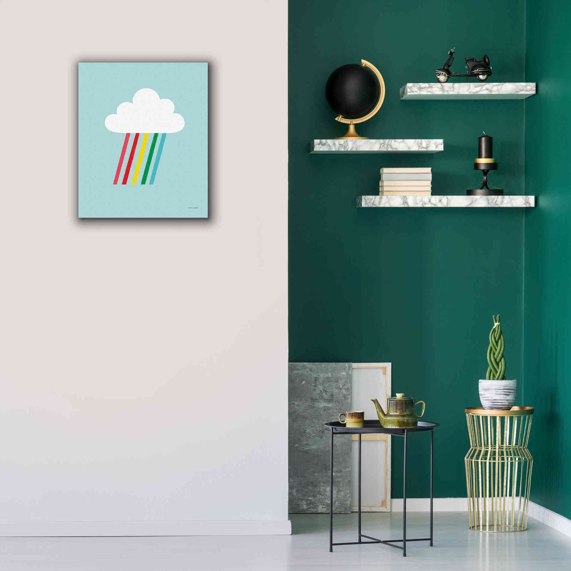 'Rainbow Rays II' by Ann Kelle Designs, Canvas Wall Art,20 x 24