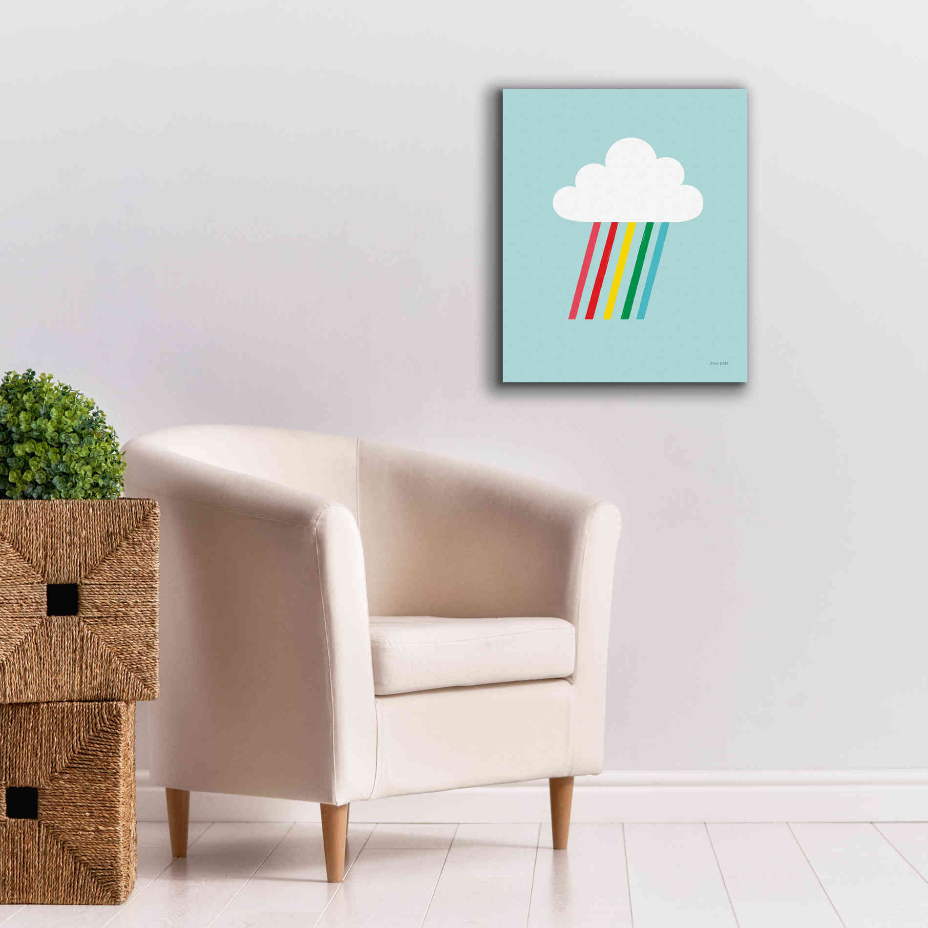 'Rainbow Rays II' by Ann Kelle Designs, Canvas Wall Art,20 x 24