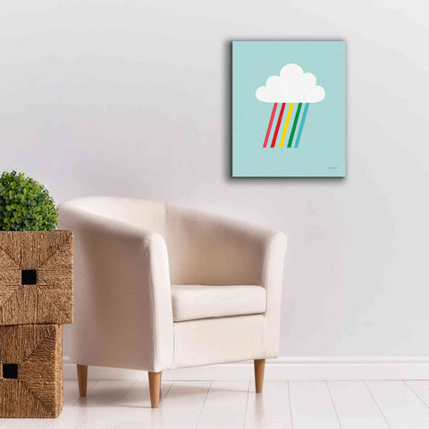 Image of 'Rainbow Rays II' by Ann Kelle Designs, Canvas Wall Art,20 x 24