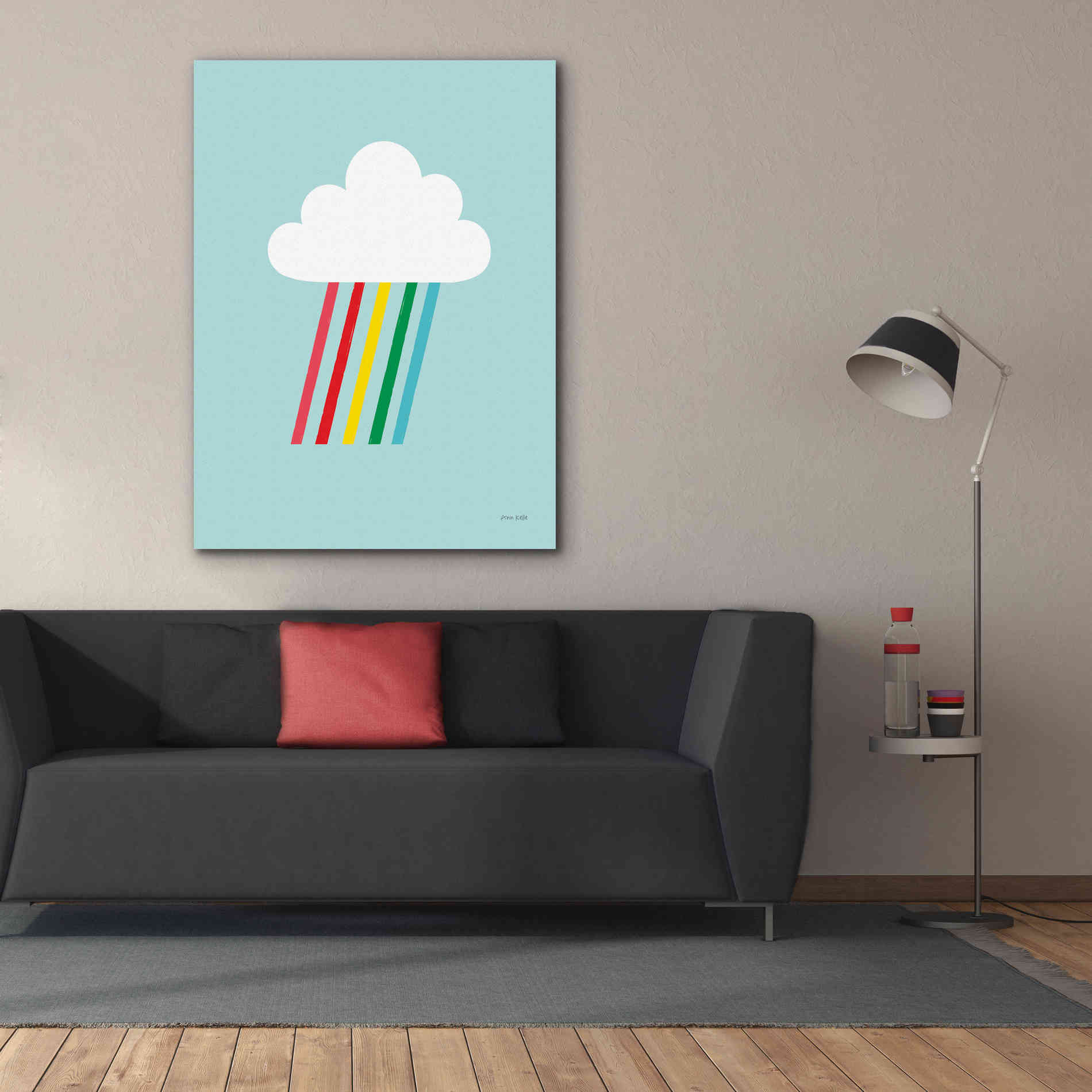 'Rainbow Rays II' by Ann Kelle Designs, Canvas Wall Art,40 x 54