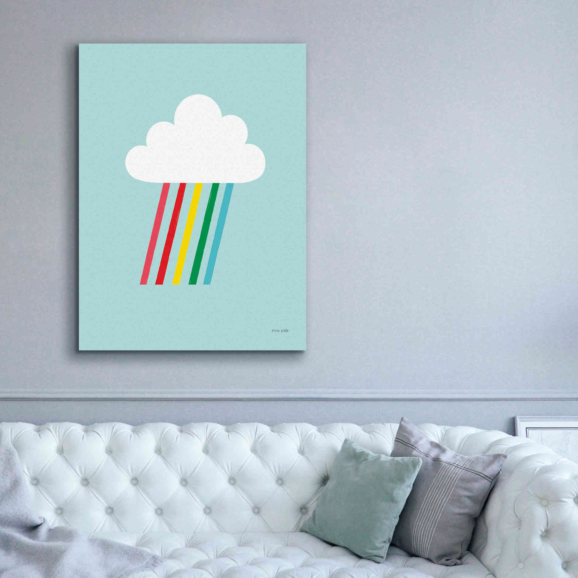 'Rainbow Rays II' by Ann Kelle Designs, Canvas Wall Art,40 x 54