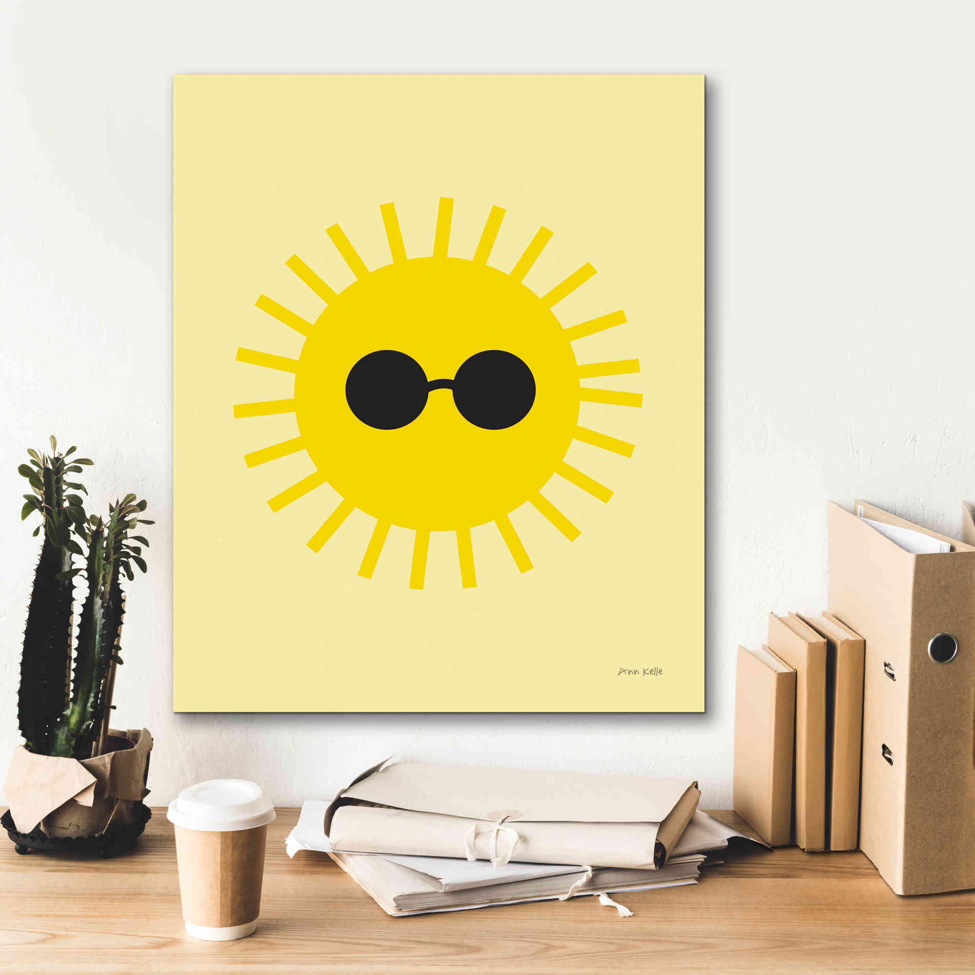 'Sunny' by Ann Kelle Designs, Canvas Wall Art,20 x 24