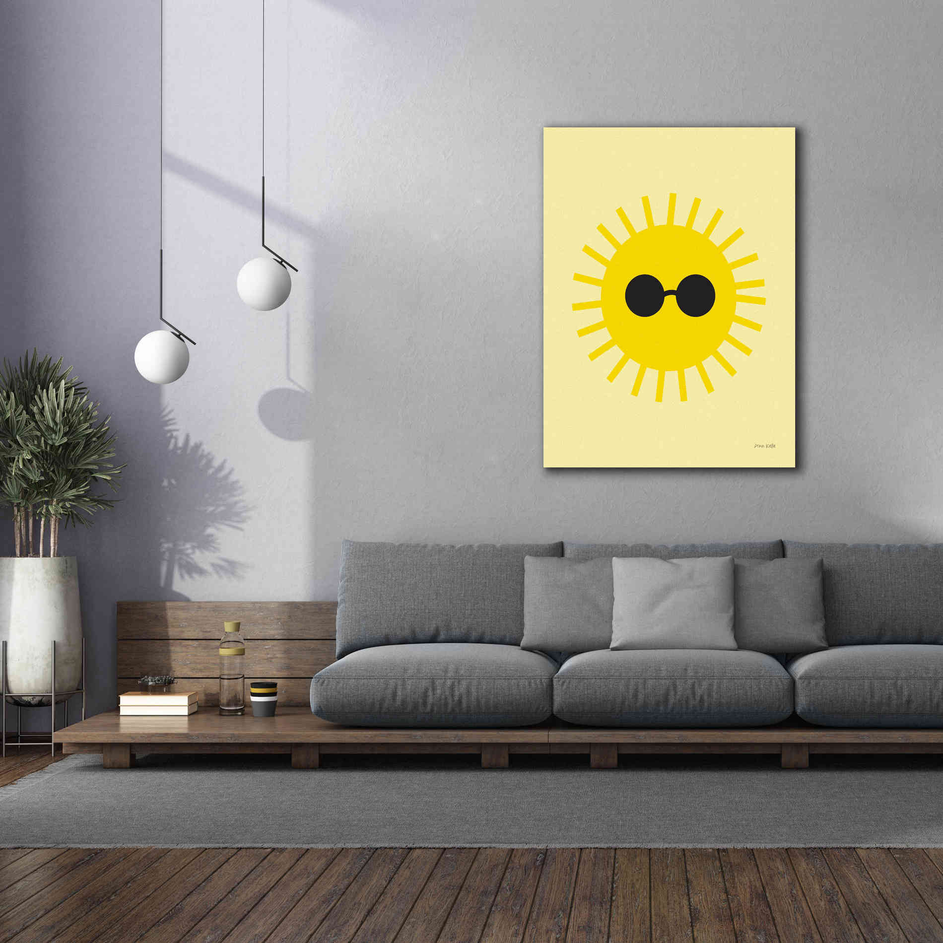 'Sunny' by Ann Kelle Designs, Canvas Wall Art,40 x 54