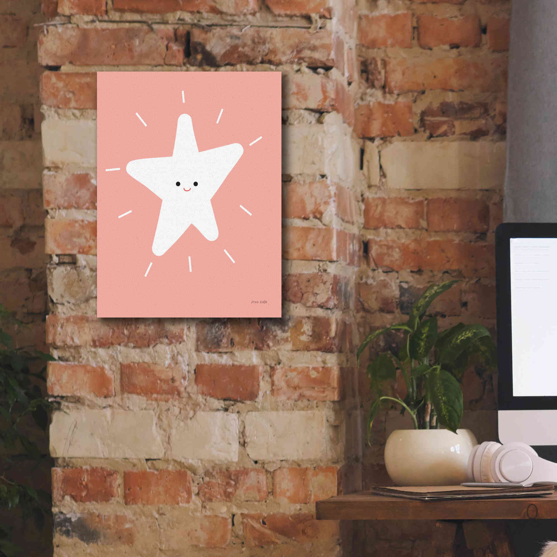 'Star' by Ann Kelle Designs, Canvas Wall Art,12 x 16