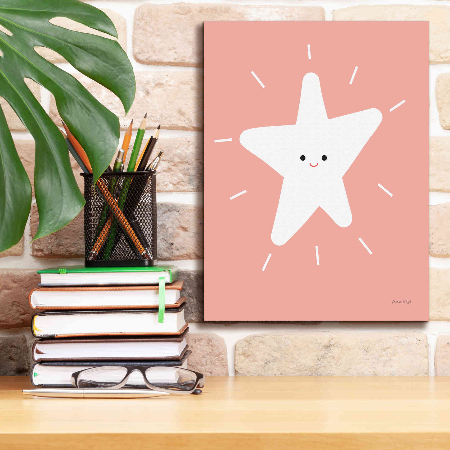 'Star' by Ann Kelle Designs, Canvas Wall Art,12 x 16