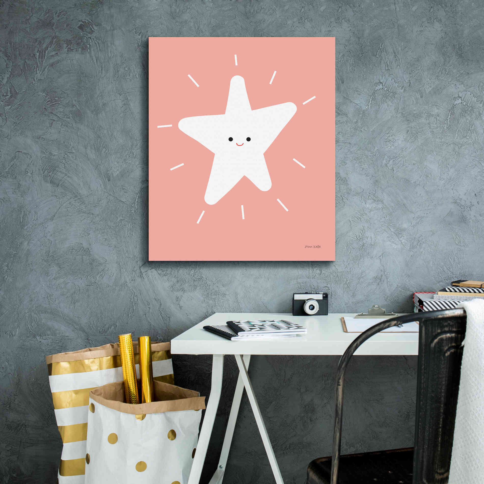'Star' by Ann Kelle Designs, Canvas Wall Art,20 x 24