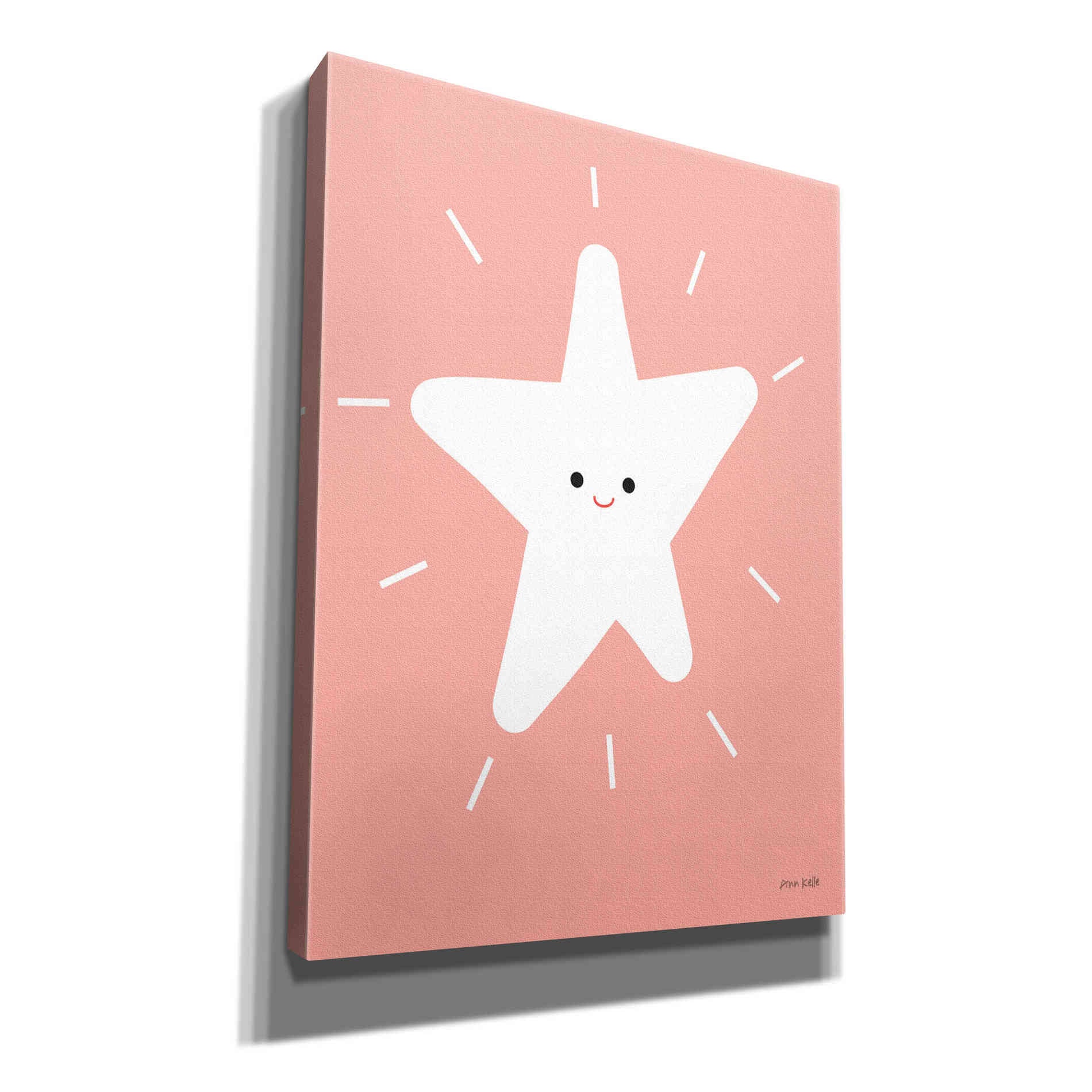 'Star' by Ann Kelle Designs, Canvas Wall Art,12x16x1.1x0,20x24x1.1x0,26x30x1.74x0,40x54x1.74x0