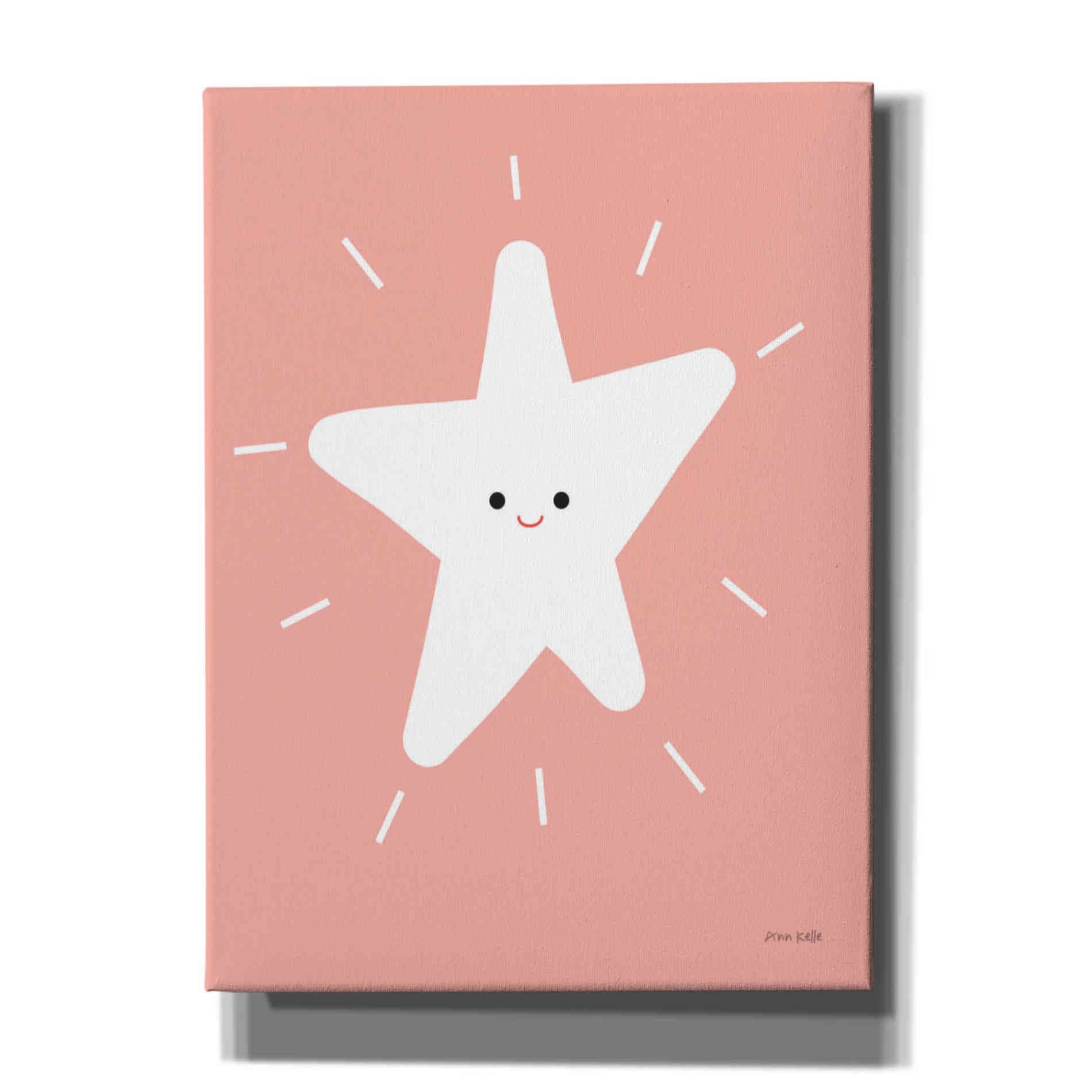 'Star' by Ann Kelle Designs, Canvas Wall Art,12x16x1.1x0,20x24x1.1x0,26x30x1.74x0,40x54x1.74x0